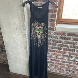 Lauren Moshi Rasta Lion Jersey Maxi Dress